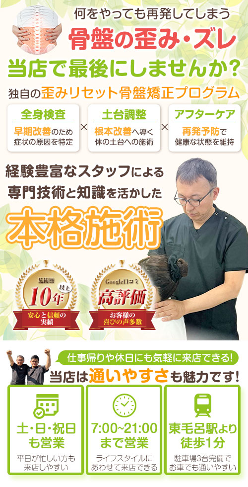 TOP：骨盤矯正